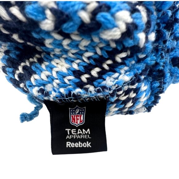 NFL Los Angeles Chargers Reebok Pom Pom Hat Fair Isle Design Unisex - Picture 4 of 6
